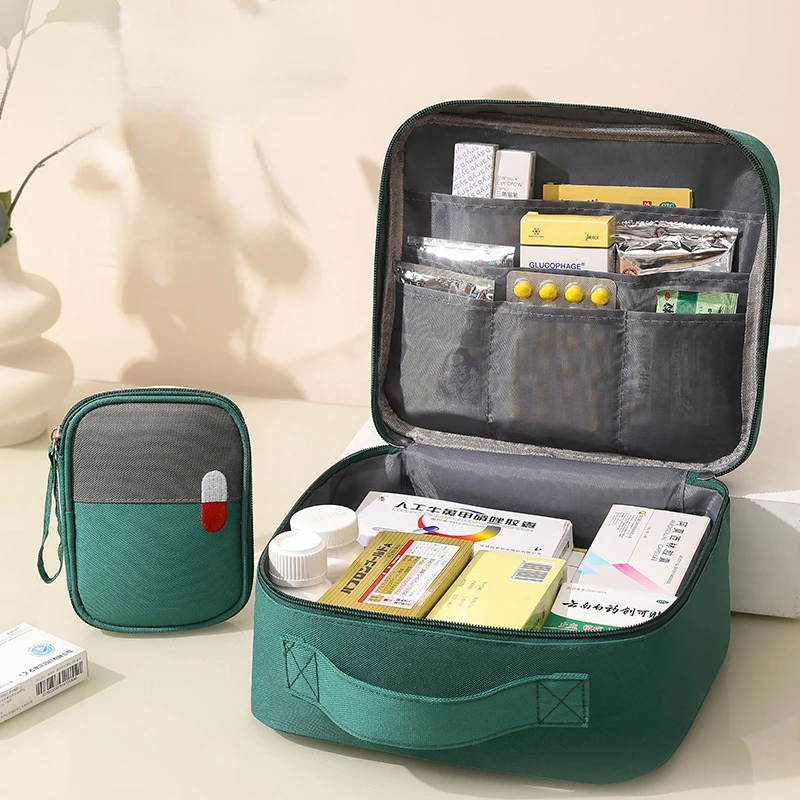 

Household Medical Emergency Kit Home Storage Box Medical Medicine Kit Multifunctional Layered Health Storage Bag Organizer