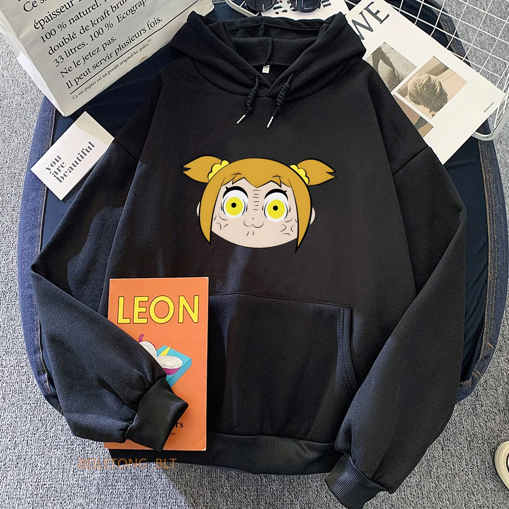

Men Women Hoodies Pop Team Epic Popuko Pipimi Funny Sweatshirt Cartoon Graphic Streetwear Long Sleeve Hooded Hoodie Harajuku Top