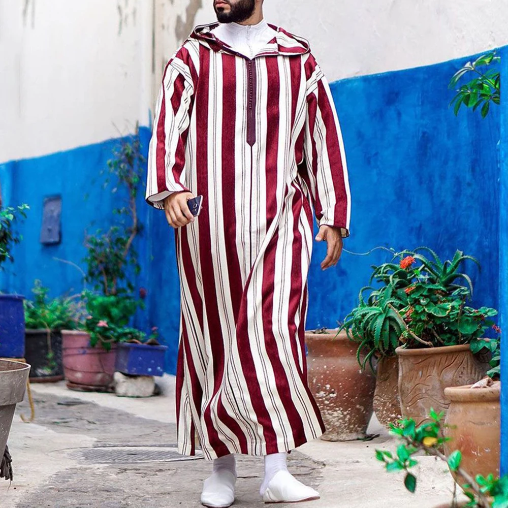 Muslim Men Clothing Kaftan Robes Pakistan Traditional Ethnic Loose Middle East Thobe Kurta Arab Abaya Turkish Dress Dubai Islam