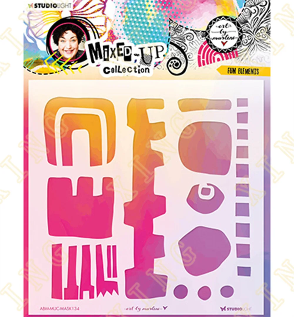 

Fun Elements 2022 New Decor Diy Layering Stencils Graphics Painting Scrapbooking Stamp Ornament Album Embossed Template Reusable