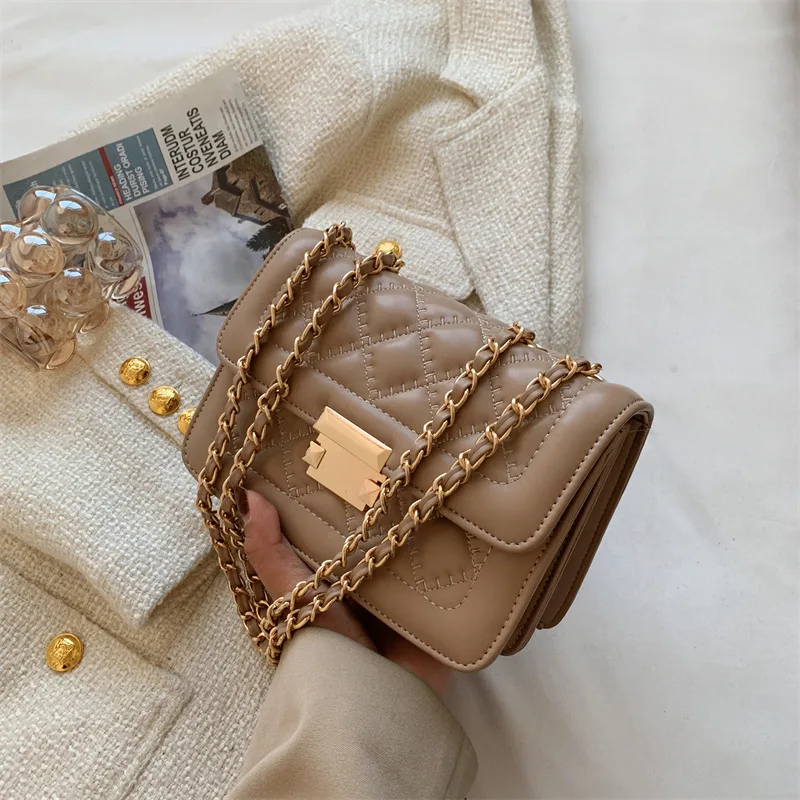 

Women's Handbag 2022 Ladies Hand Bags for Women 3D Diamond Lattice Shoulder Bag Woman Handbag Chain Crossbody Bags