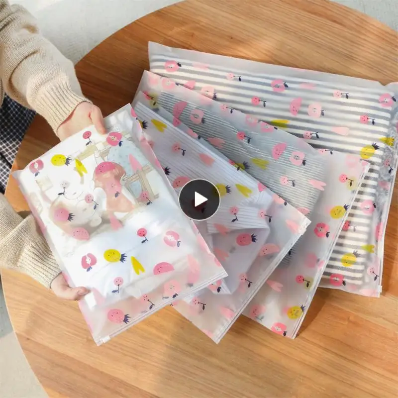 

Fruit Clothing Travel Packing Pouch Portable Makeup Underwear Zipper Vacuum Bags Travel Transparent Portable Organizer Pouch