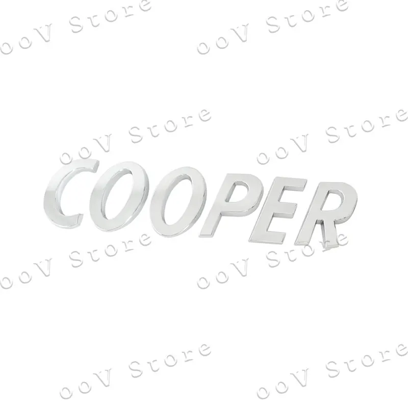 

Наклейка на задний бампер для Mini Cooper S, наклейка с логотипом букв S из АБС-пластика 3D, JCW R53, R56, R55, F55, F56, F60