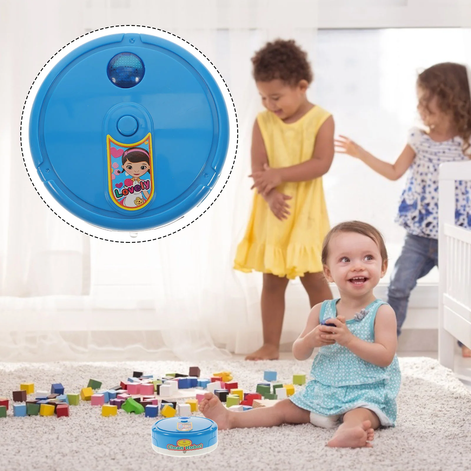 Подметальный робот забавная игрушка для чистки мультяшный прибор мини-пылесос