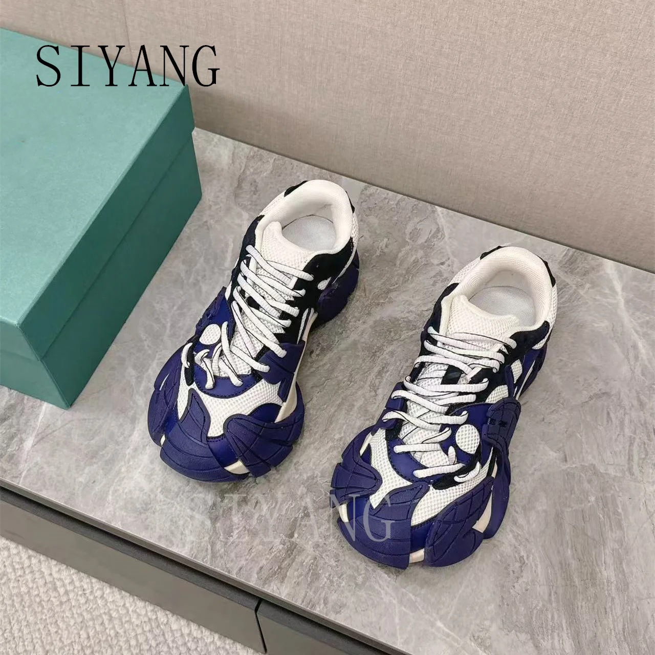 Мужские и женские модные повседневные кроссовки персонализированная кружевная