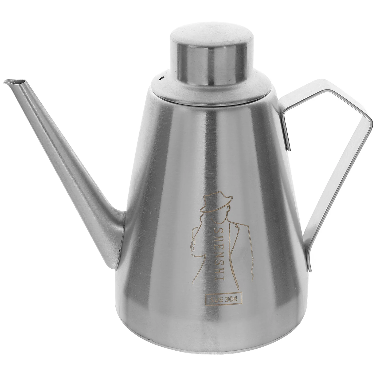 

Stainless Steel Oil Pot Dispenser Condiment Containers Bottle Pitcher Metal Water Simple Bacon Fat Vinegar Cruet