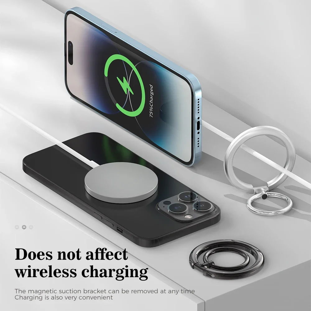 Магнитное кольцо-держатель для телефона с поворотом на 360 градусов