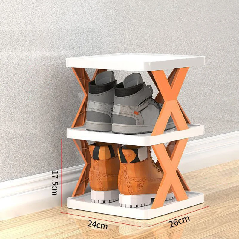 1/3pcs Plastic Shoes Rack Multi-layer Stackable Shoe Organizer Shelf Removable Space-Saving Cabinets Bathroom Home Supplies - купить по