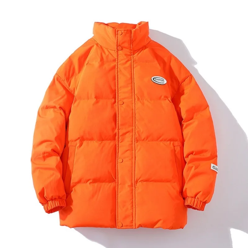 Winter Coat Classic Stand Collar Multi-color Warm Coats Men  Couple's Fashionable Outdoor Sports Jacket  Jaqueta Masculina