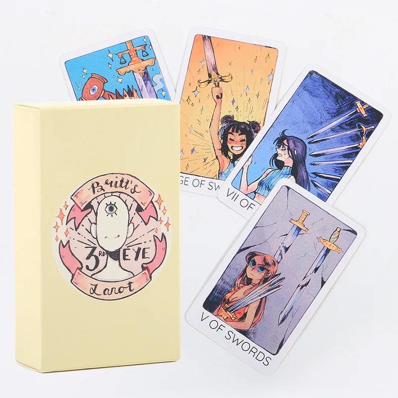 

Hot Sell Deck Britt's Third Eye Tarot Card Oracle Friends Party Board Game Divination Fate