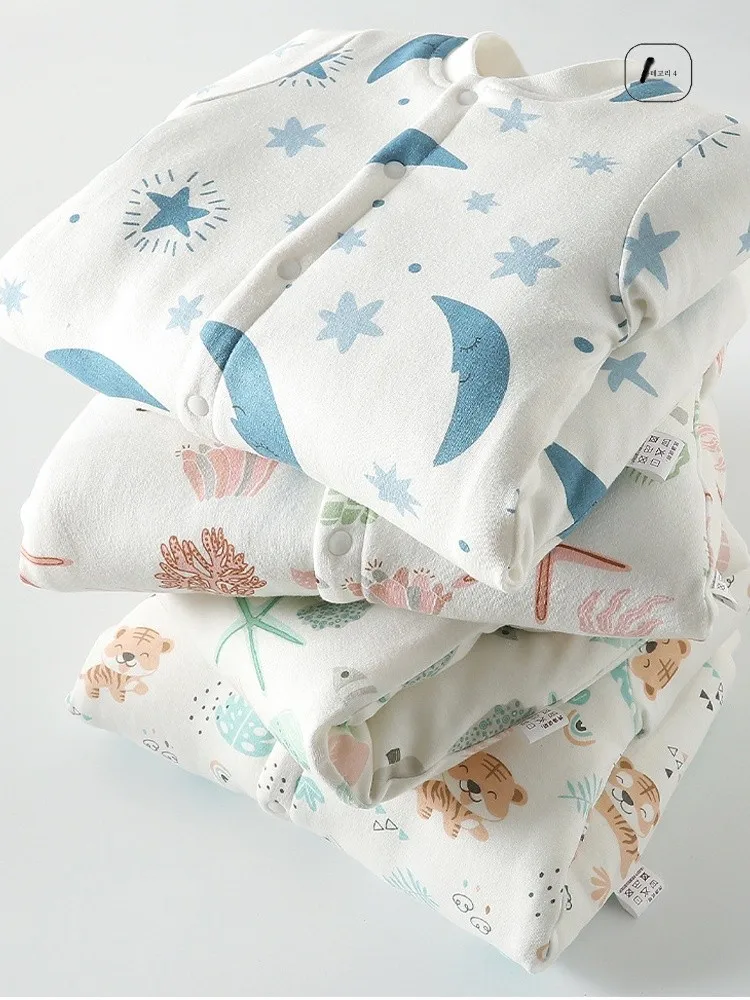 [Withdraw from Cupboard Area] Brand Counter Baby Autumn and Winter Clothing Thin Quilted One-Piece Romper Thickened Cotton-pa...