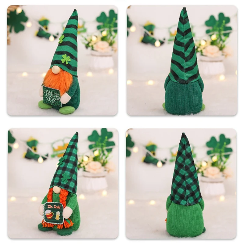 Украшение гнома на день Святого Патрика ирландский лепрекон шведский ниссе