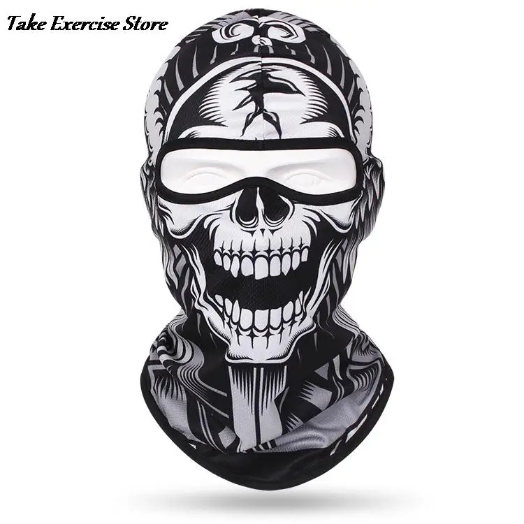 

Null Balaclava Winter Balaclava Skeleton Sweat-Absorbing Breathable Skeleton Mask Cycling Face Mask Snowboard Skull Balaclava