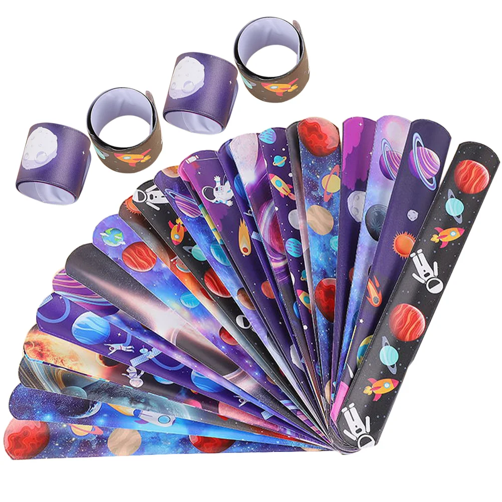 

Bracelets Party Space Favors Slapclassroom School Fillersdecorations Outer Supplies Birthday Theme Toys Wristbands Bands Snap