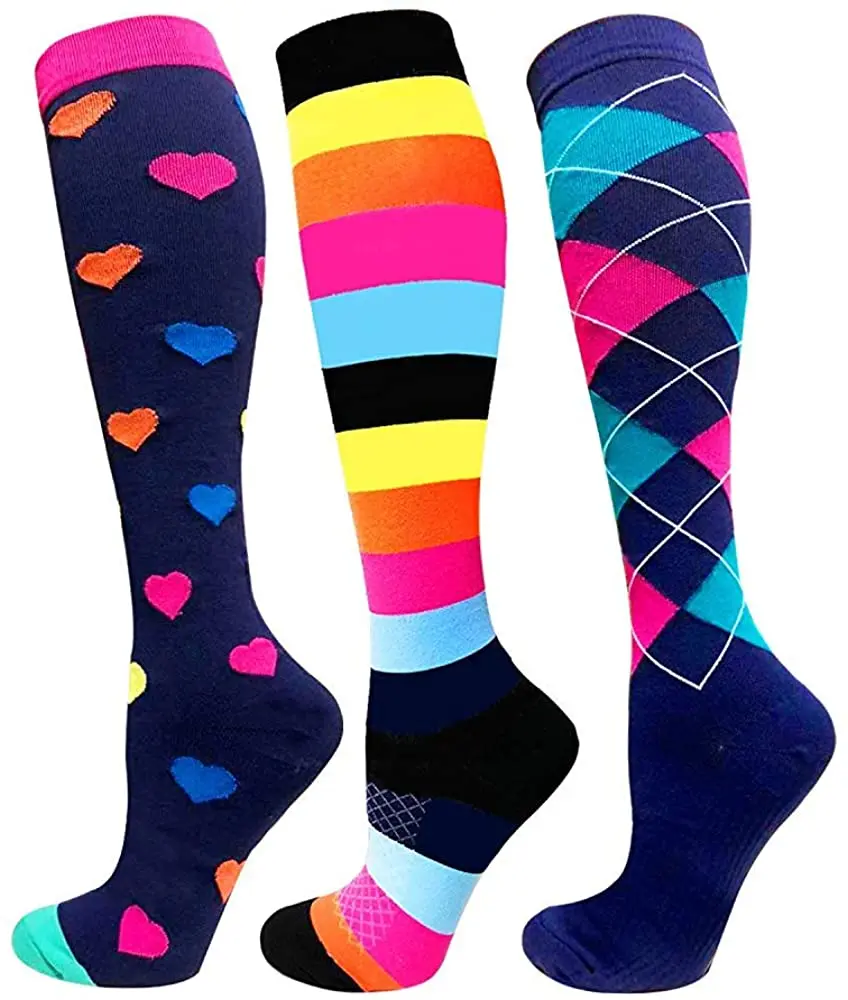 

48 Style Compression Socks 20-30 mmgh Best for Varicose Veins Athletic Medical Nurse Running Flight Travels Stocking Men Women