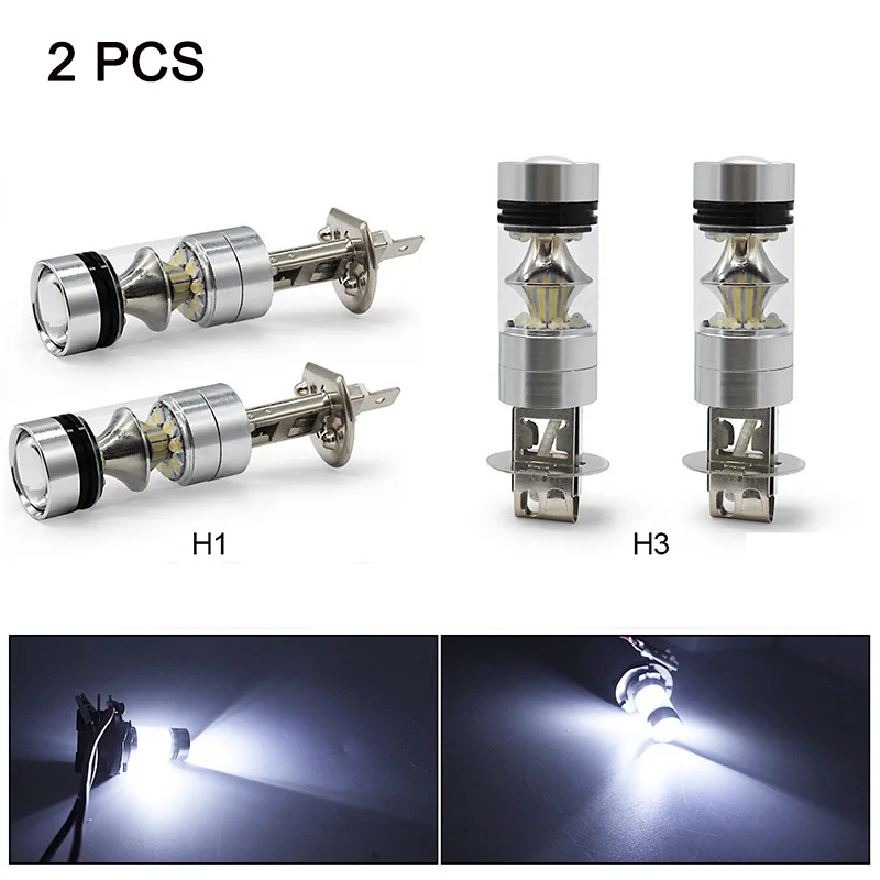 2 шт. светодиодные лампы H4 для автомобиля мотоцикла 8000 К