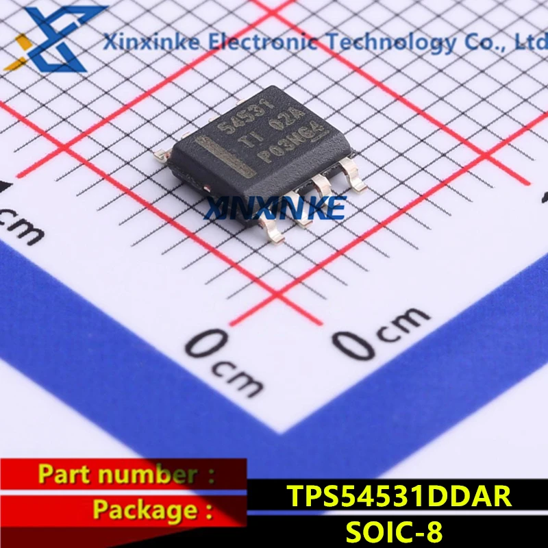 

TPS54531DDAR SOIC-8 Mark: 54531 Импульсные регуляторы напряжения 3,5-28 в Вход 5 А 570 кГц понижающий преобразователь IC управления питанием