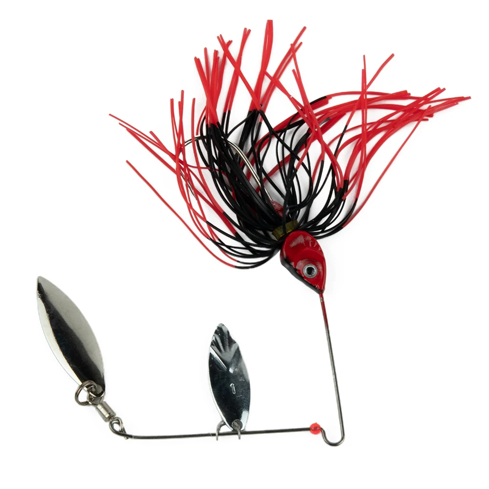 

1pcs Fishing Lure 14g Wobblers Lures Spinners Spoon Bait Silicone Bass Jig Skirts Buzzbait All Artificial Baits Metal Sequins