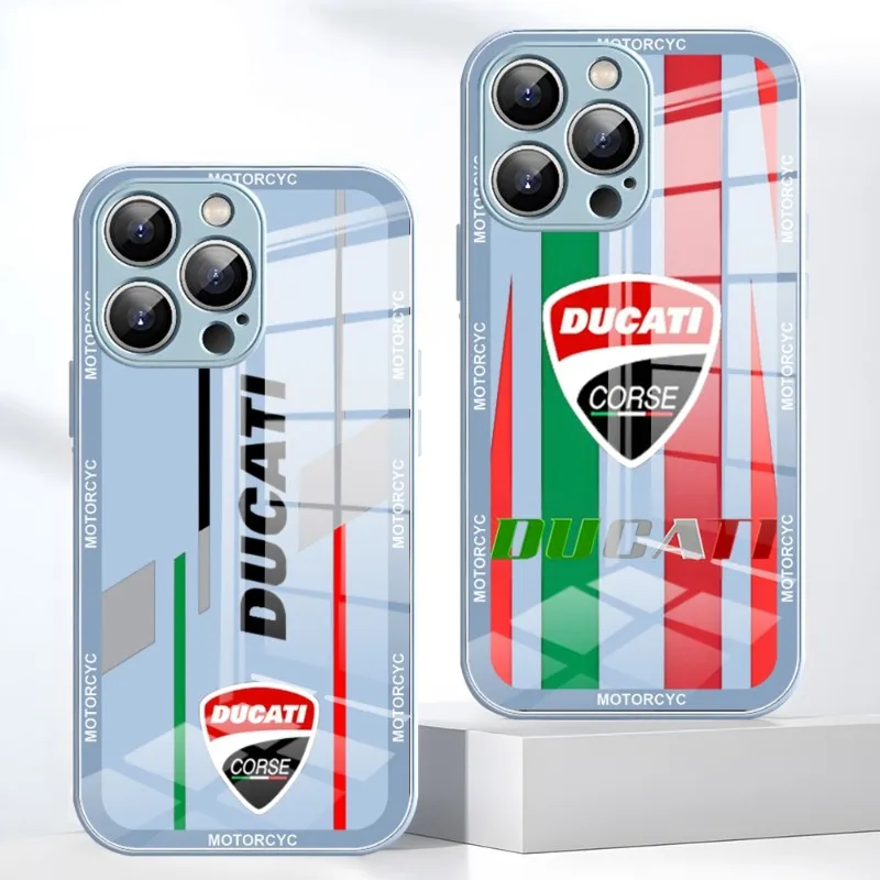 

Чехол для телефона Ducati из закаленного стекла для Iphone 14 Pro Max 13 11 12 Mini 14 Plus