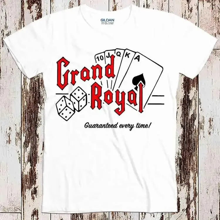 Виниловая футболка с логотипом Grand Royal 1990-х годов винтажная в стиле ретро подарок
