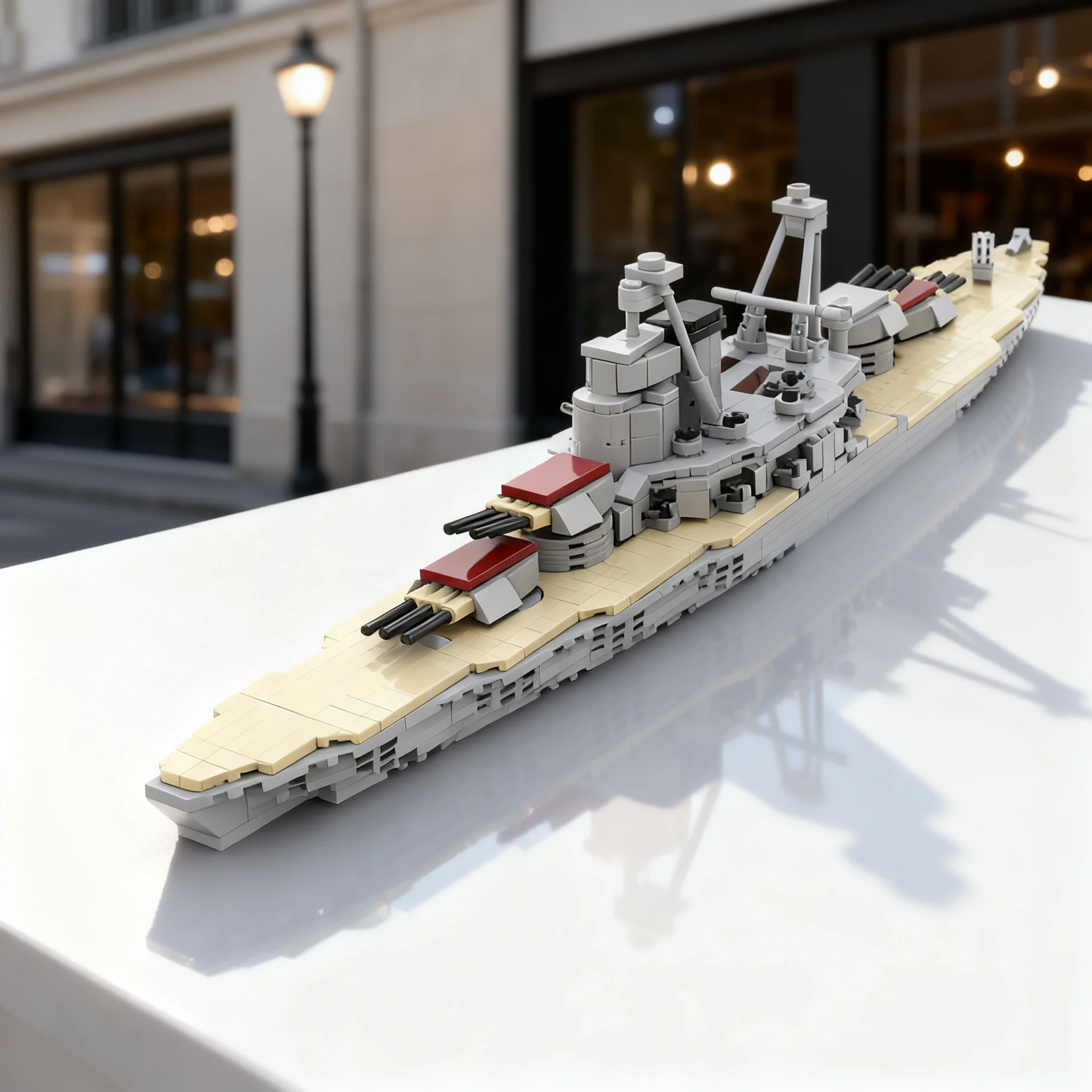 Фото 638 деталей MOC, модель линкора USS Arizona, классические строительные блоки, архитектурная модель, рождественские подарки, 3D-коллекция, креативная идея для демонстрации. №1