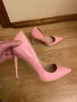 spring thin heeled pumps sweet pink pointed toe heel woman high heels pumps dress shoes woman shoes