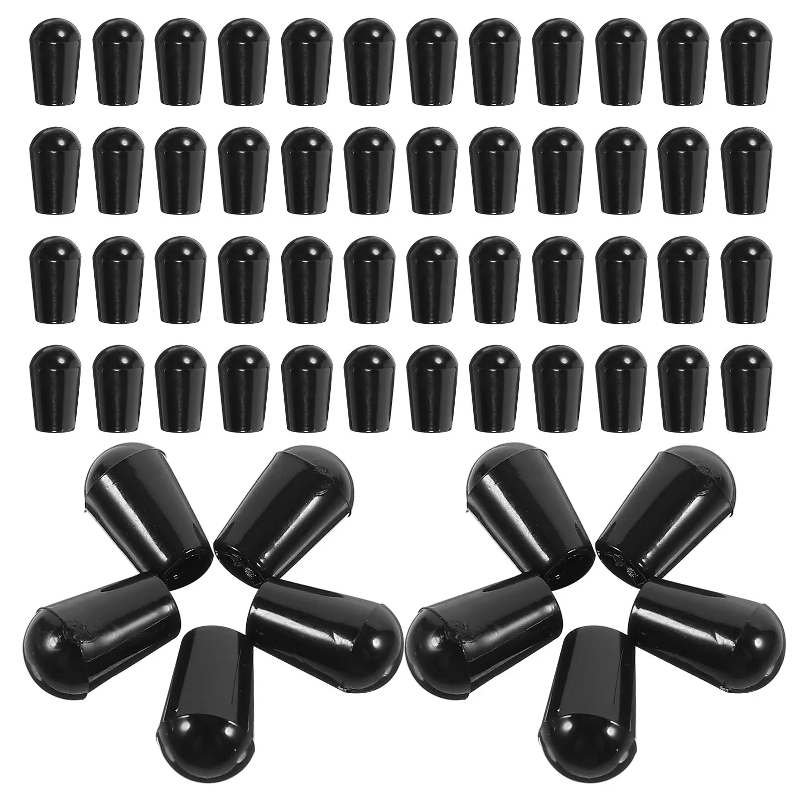 100 шт. черные круглые резиновые заглушки для проволоки, чехлы для наконечников с крючками, защитные заглушки для вешалок с резьбой, концы вешалок для одежды, наконечники для стойки с зубцами