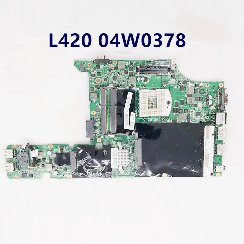 Mainboard For IBM ThinkPad L420 P/N: 04W0378 Laptop Motherboard DAGC9EMB8E0 HM65 UMA HD DDR3 100% Full Tested ok