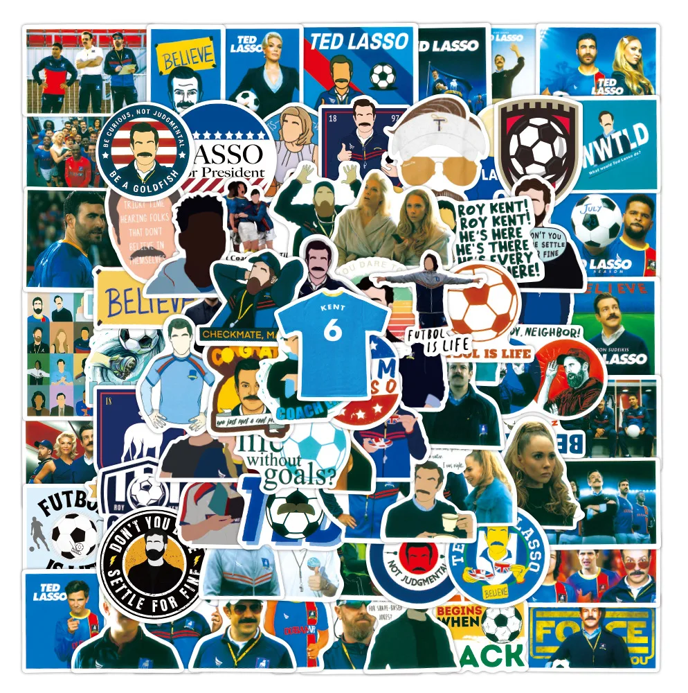 

100PCS Football coach Popular waterproof Cartoon Stickers Laptop Luggage Fridge Phone Car Styling DIY Decal