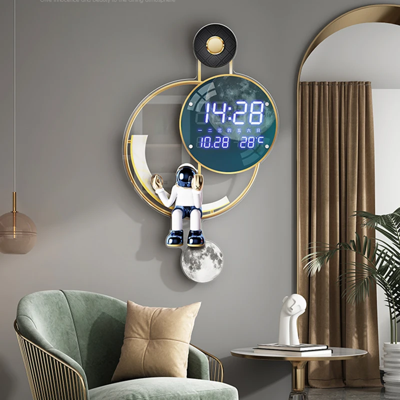 

Smart Numbers Wall Clock Electronic Universe Modern Design Wall Clock Acrylic Precise Art Orologio Da Parete House Decor OC50GZ