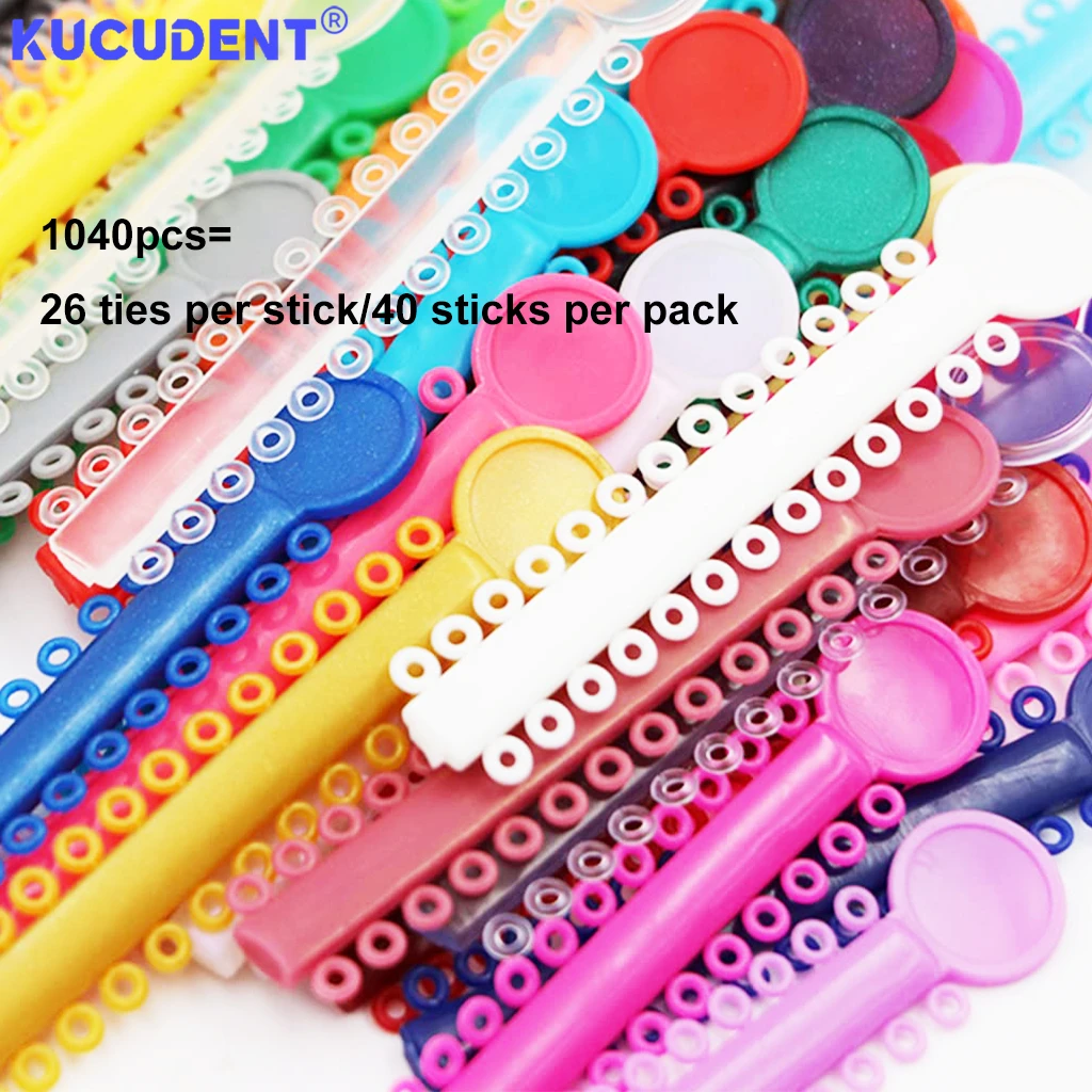 1040шт/40Sticks стоматологические ортодонтические эластичные лигатурные завязки