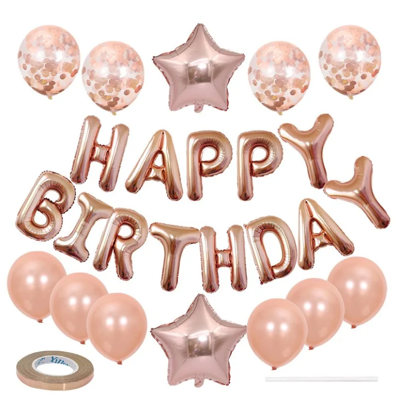Украшение воздушного шара на день рождения 18 дюймов 25 шаров звезд расшитых