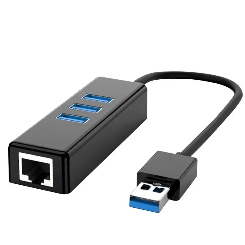 

USB-адаптер Ethernet с 4 портами, 3,0 Мбит/с, 100 Мбит/с