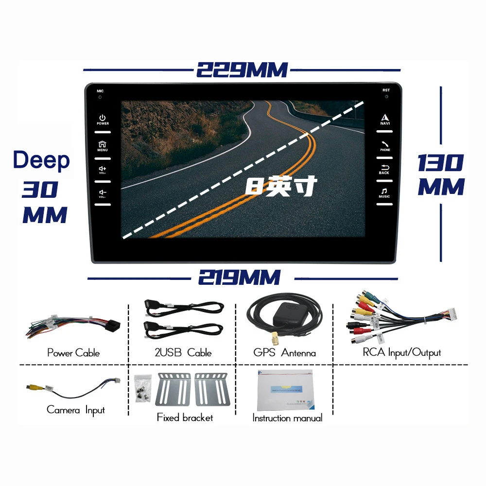 

Автомобильный мультимедийный видеоплеер, универсальная стерео-система на Android 7, 8, 9, 10 дюймов, с GPS, для Volkswagen, Nissan, Hyundai, Kia, Toyota, типоразмер 2 Din