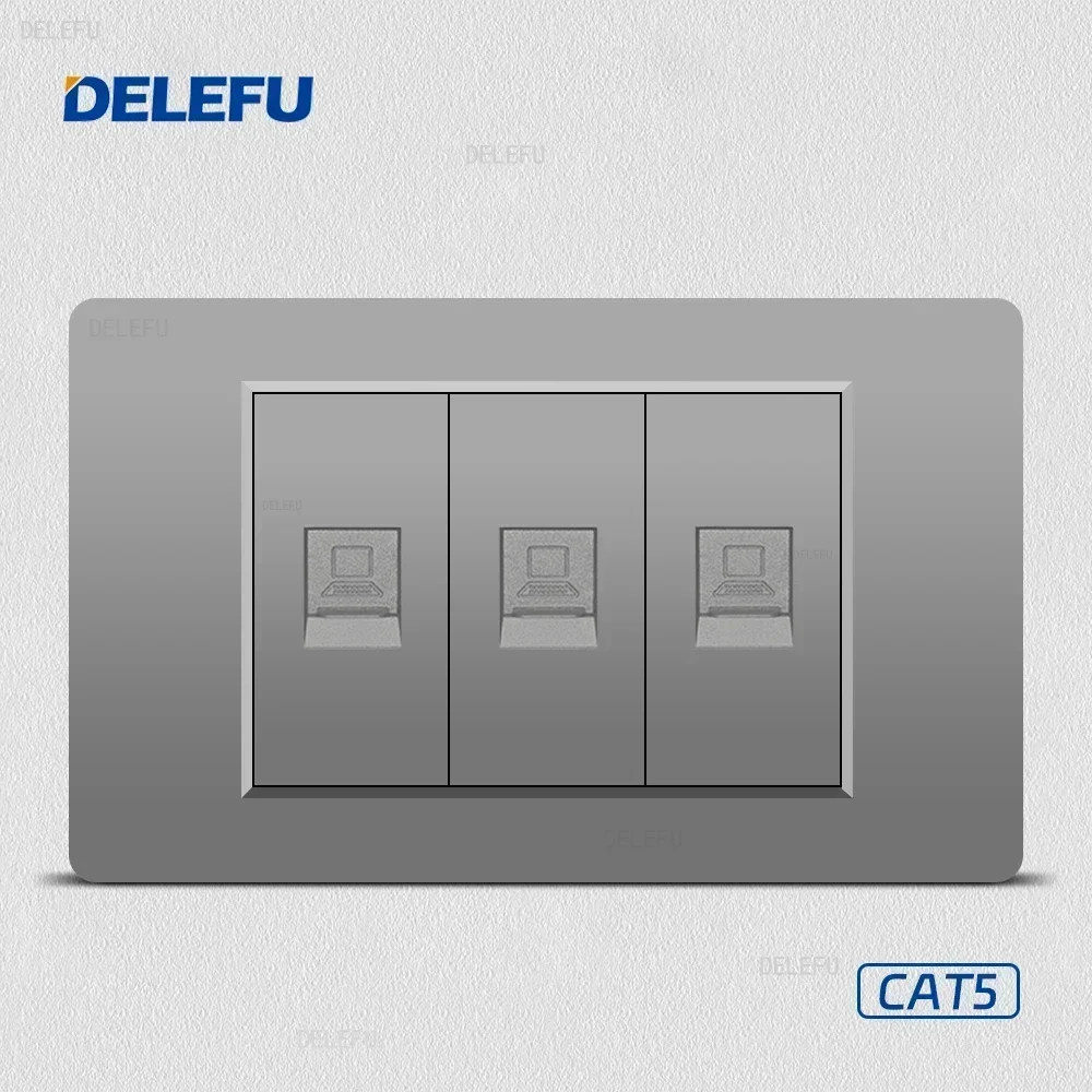 Серая огнестойкая панель из поликарбоната DELEFU Итальянский стандарт 118*74 мм
