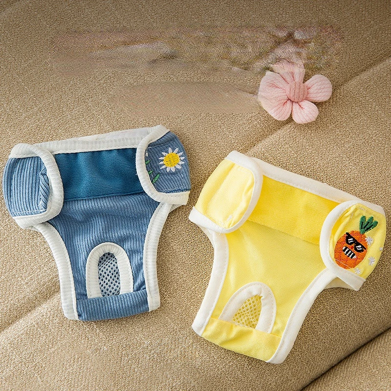 Pet Parents Washable Dog Diapers of Durable Doggie Diapers, Premium Female Dog Diapers Dog Underwear Reusable Sanitary Pants