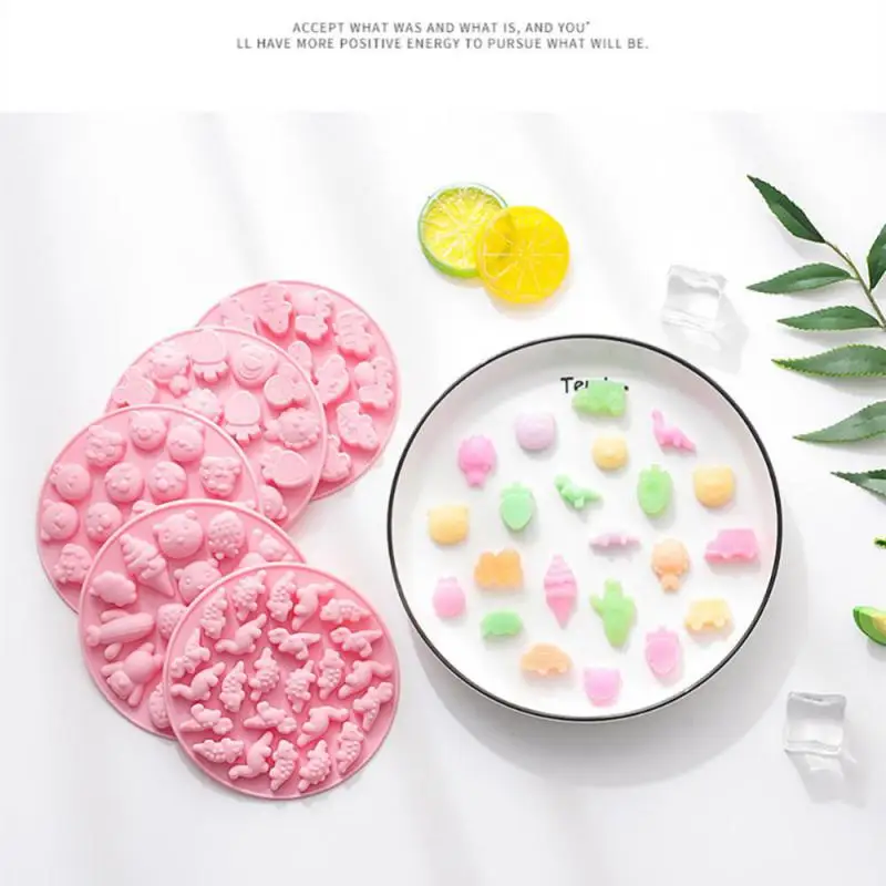 

Silicone Chocolate Mold Food Grade Small Animal Shape Cake Baking Mould Non-stick Pastry Jelly Molds Fondant Candy Molds