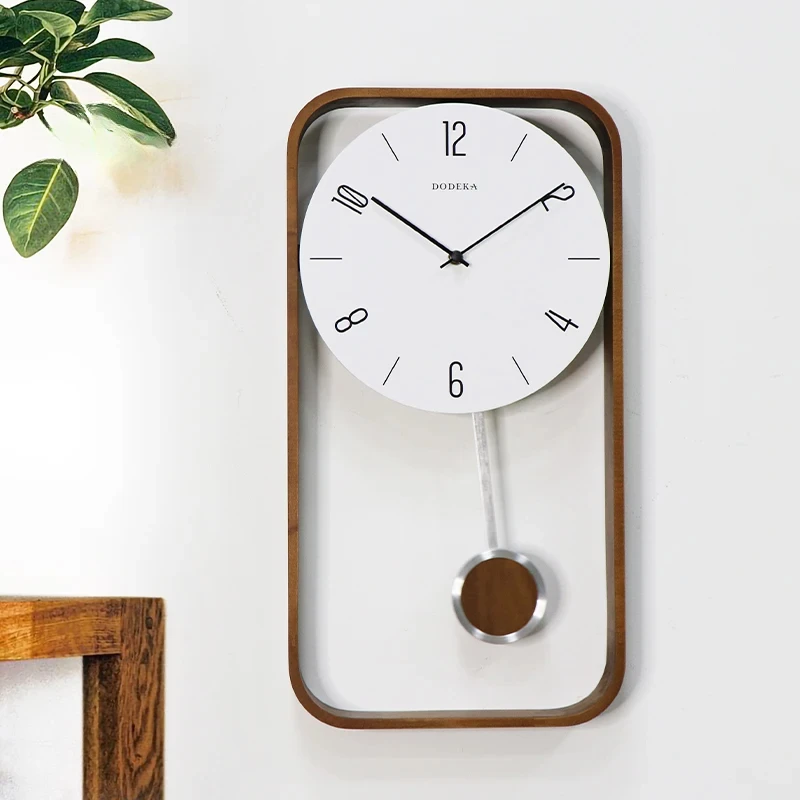 Деревянные винтажные настенные часы бесшумные современные скандинавские