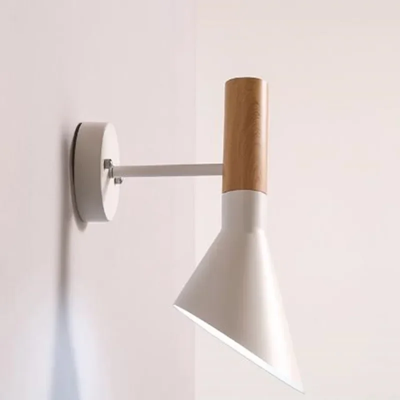 Реплика Modern Vintage Arne Jacobsen дерево LIKE Настенные светильники Creative AJ железная лампа