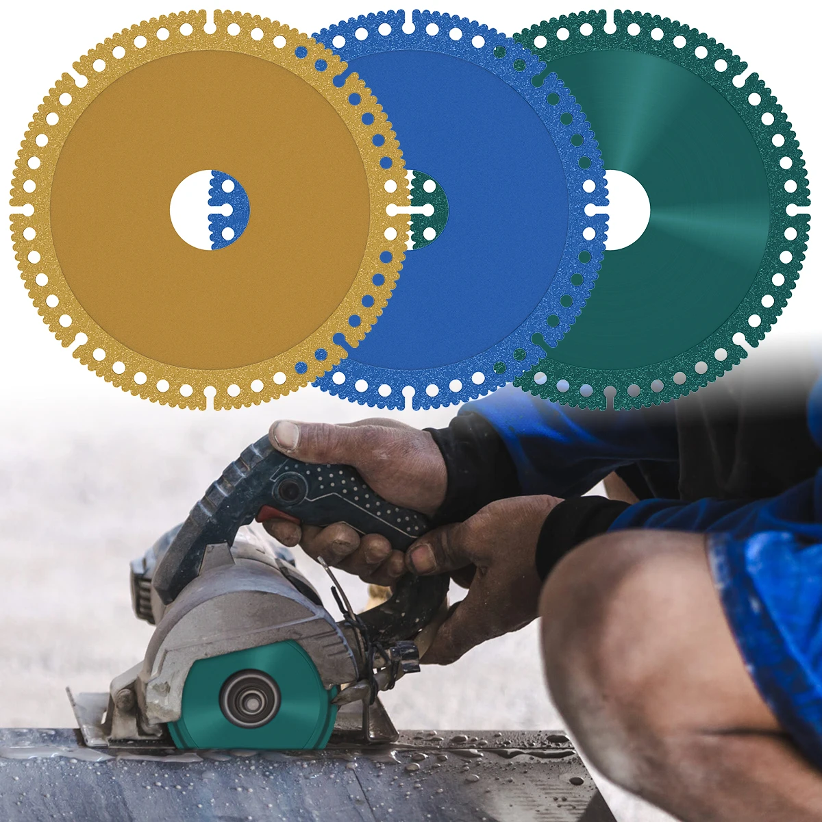 

New 3Pcs Cutting Saw Blade Diamond Saw Blade Wear-Resistant Diamond Metal Cutting Blade Multifunctional Circular Saw Blade Sharp