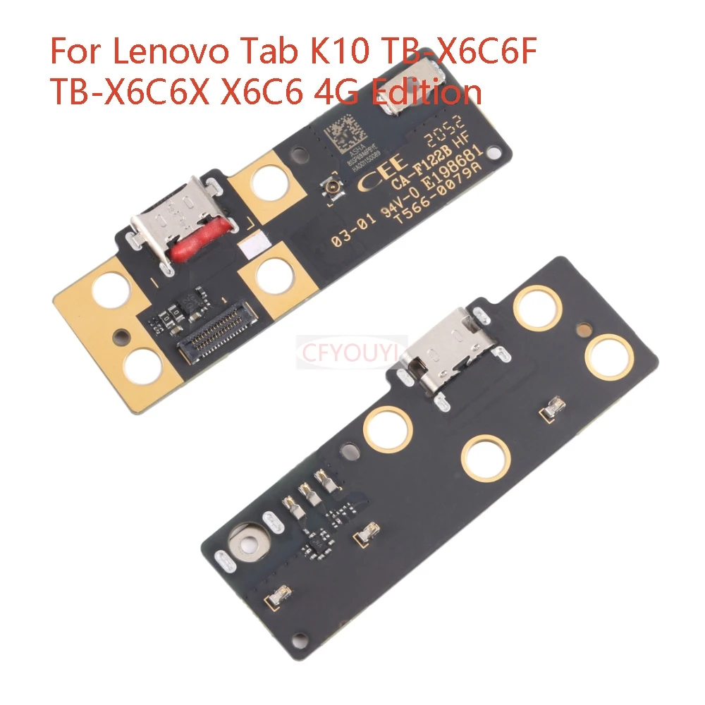 Для Lenovo Tab K10 TB-X6C6F TB-X6C6X X6C6 4G Edition: USB-порт для зарядки, разъем, плата зарядки, гибкий кабель, запасная часть (art.: 3920db5ba5ae1) - 3920db5ba5ae1