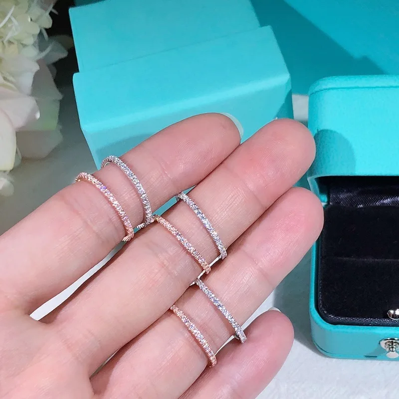 Женское кольцо из циркония SSilver оригинальное стерлингового серебра с полным