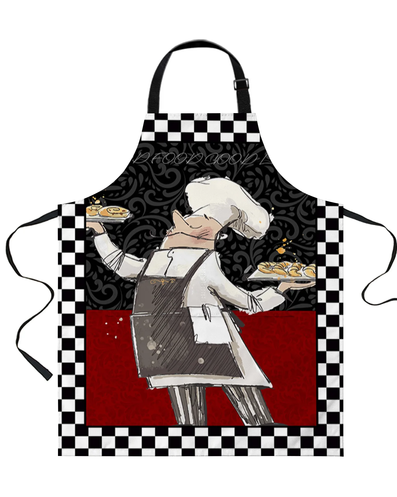 

Кухонный фартук шеф-повара с винтажной текстурой, водонепроницаемый, без рукавов, с защитой от жира, полезные вещи для кухни, для мужчин и женщин, домашняя Рабочая одежда
