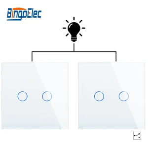 Переключатель настенный Bingoelec, 123 клавиши, 2 канала