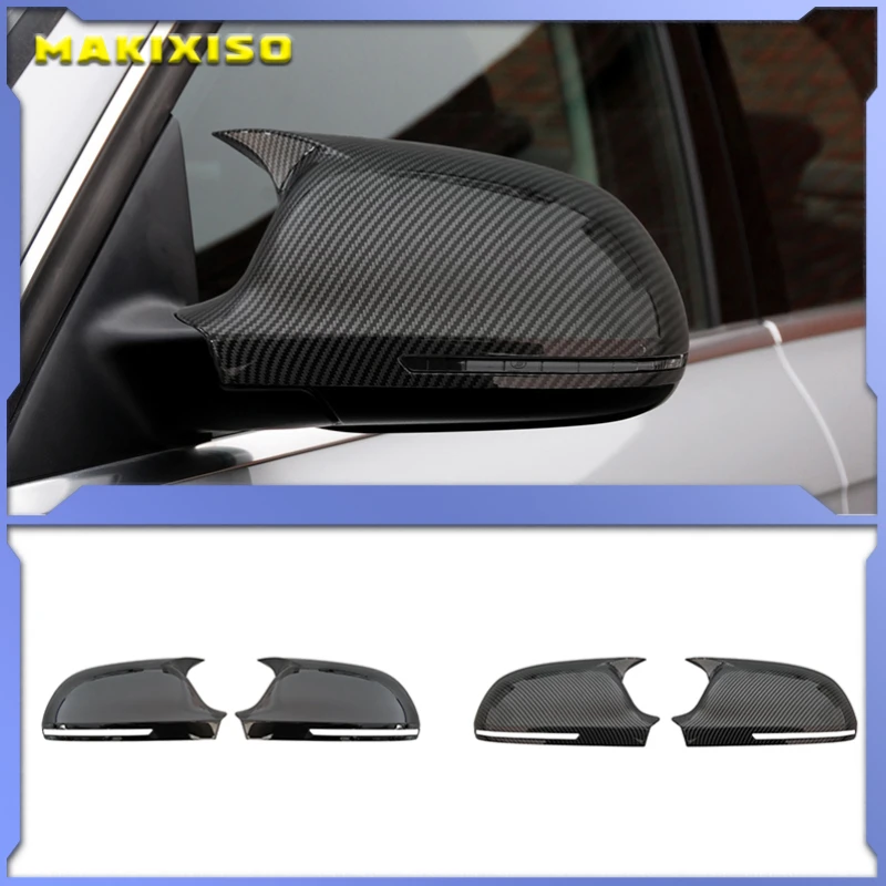 

Зеркало заднего вида из АБС-пластика, 2 шт., яркие черные боковые крышки, крышка B8.5 для Audi A3 8P A4 A5 2011-2016 8F0857527B 8F0857528B