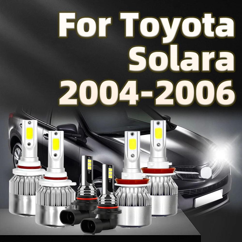 

2/4/6 шт. Φ H11 100W 9005, автомобильная лампа головного света Turbo 9145, противотуманная фара 6000K для Toyota Solara 2004 2005 2006