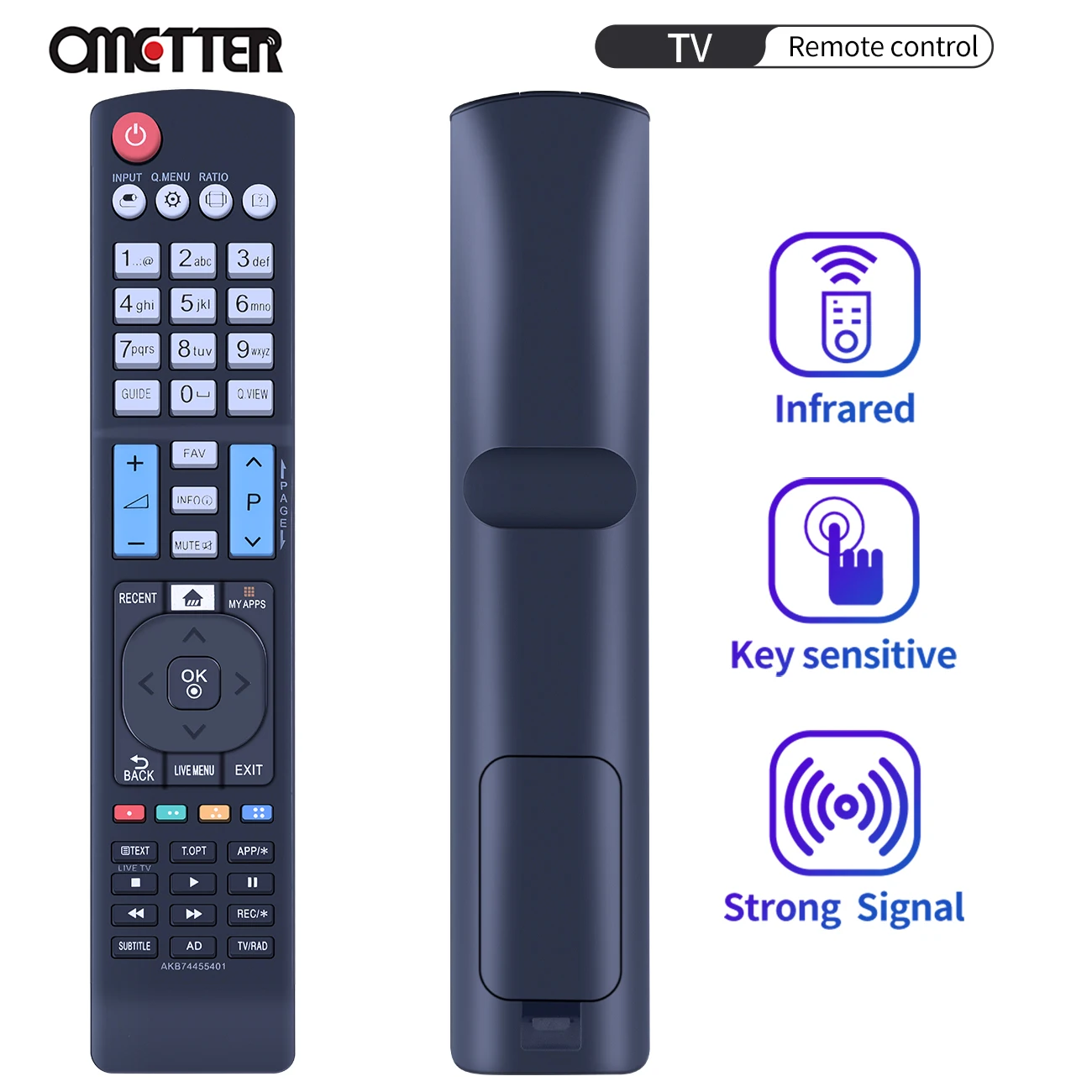 AKB74455401 пульт дистанционного управления для телевизора 32LF630V 40LF630 40LF630V 43LF630V 49LF630V 32LF630 32LF631 32LF631V 32LF632 32LF632V