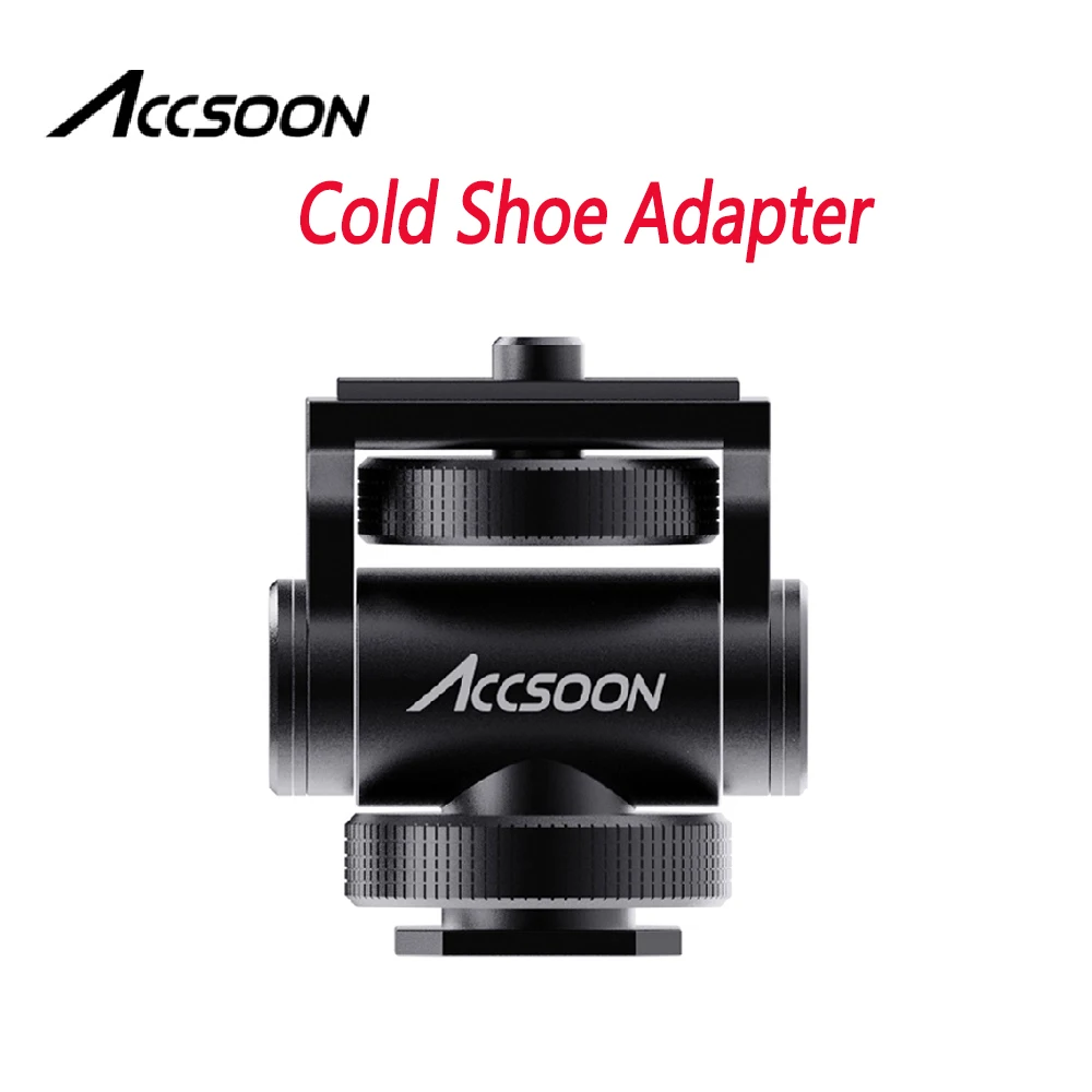 

Accsoon Cold Shoe Adapter For DSLR Camera Monitor Mount for Nikon Canon Sony Adjustable For studio video shooting Adapter