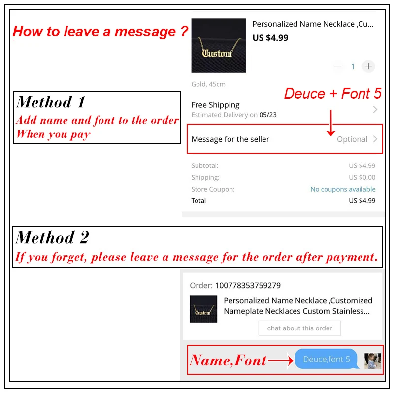 Рисунок 6 - Ожерелье с именем на заказ