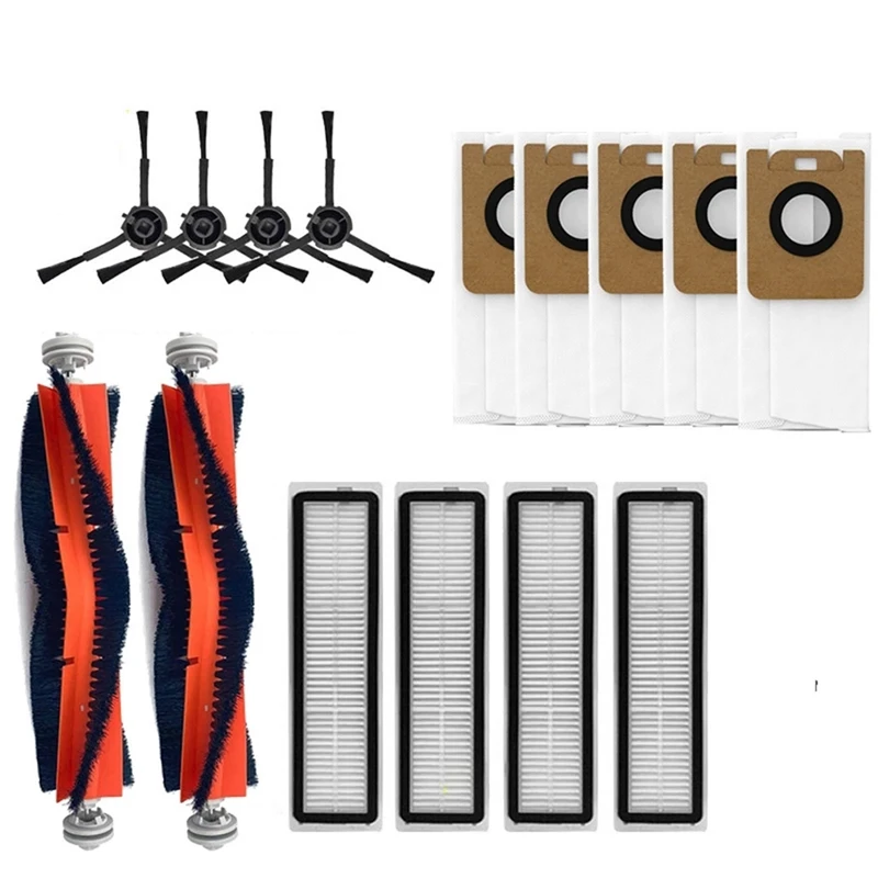 

For Dreame Bot Z10 Pro L10 Plus Robotic Vacuum Cleaner Parts Kits Dust Bag Main Side Brush Filters
